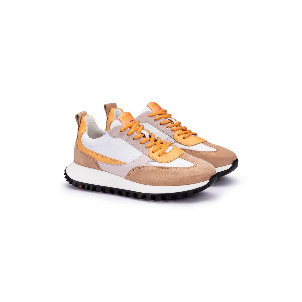 Low-Top Sneaker im Materialmix