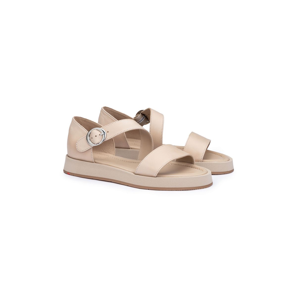 Plateau-Sandalen mit Kreuzriemen