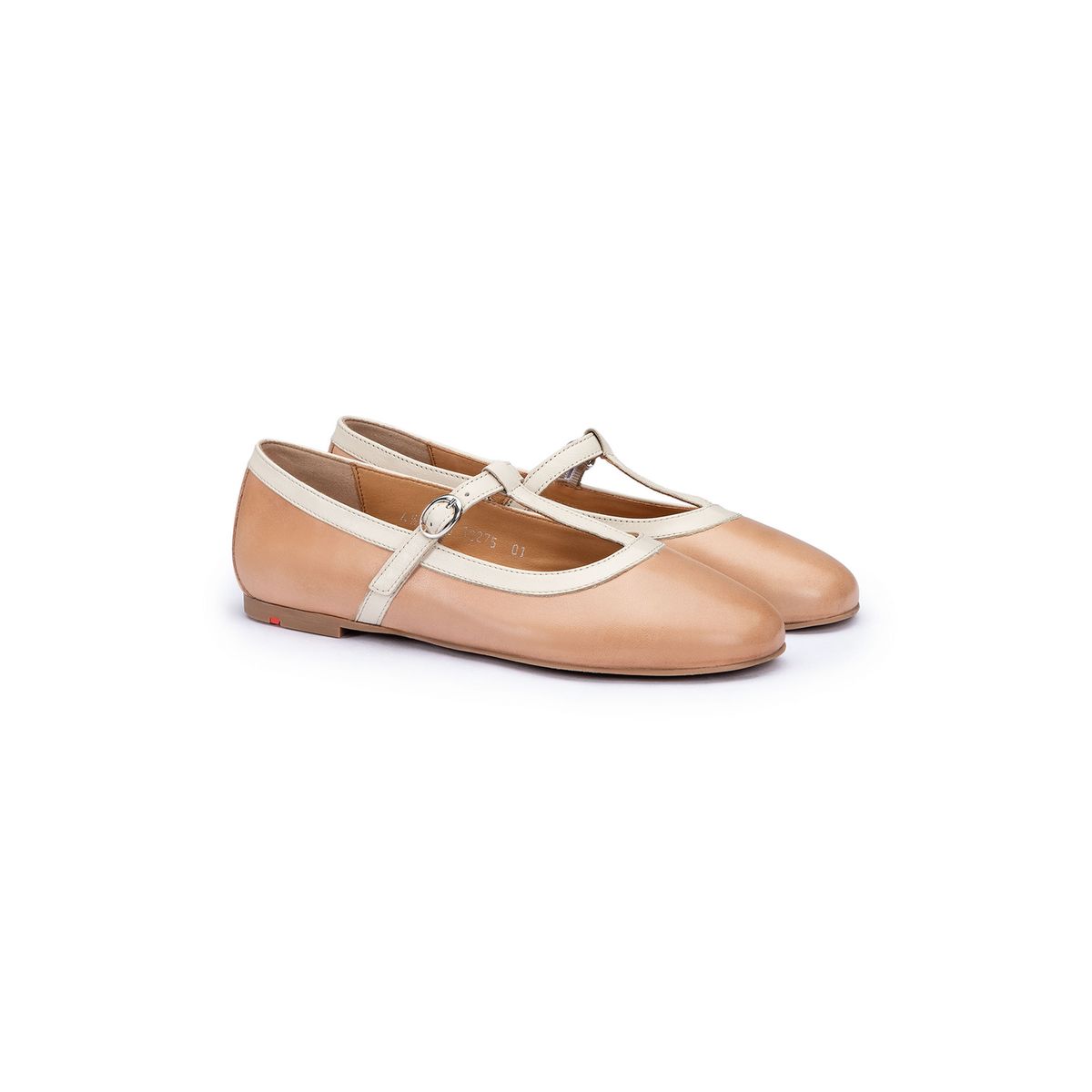 Elegante Leder-Ballerinas mit T-Steg