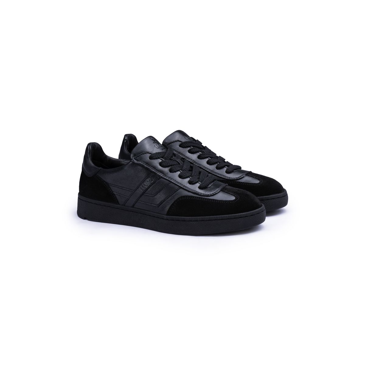 Elegante Materialmix-Leder-Sneaker