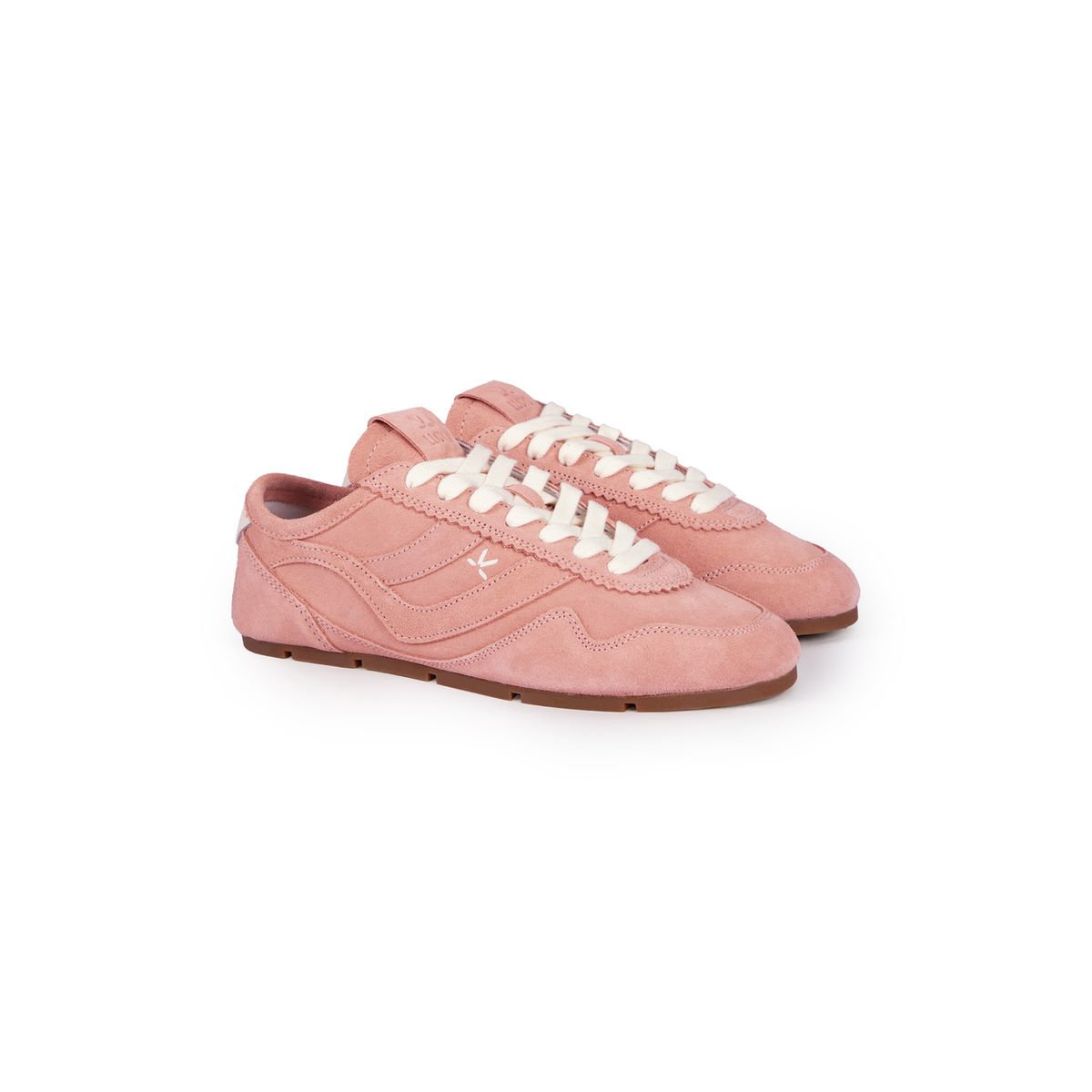 Minimalistische Sneaker aus Rauleder
