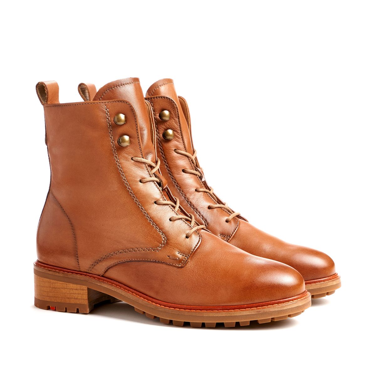 Elegante Schnürstiefeletten aus Leder