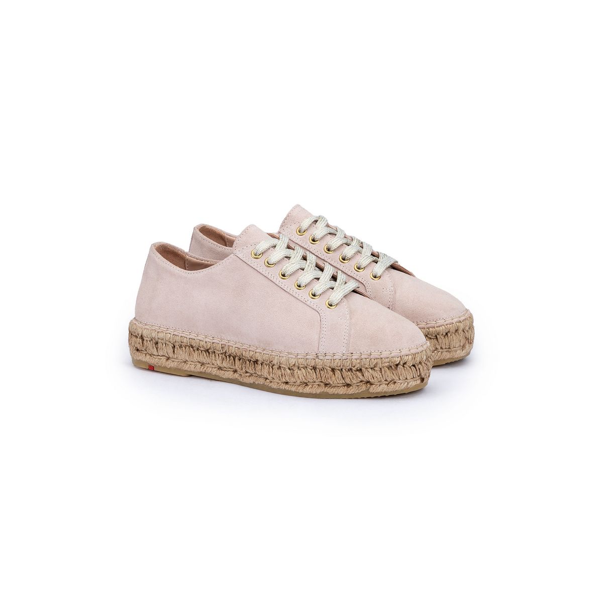 Wildleder-Sneaker mit Espadrille-Sohle