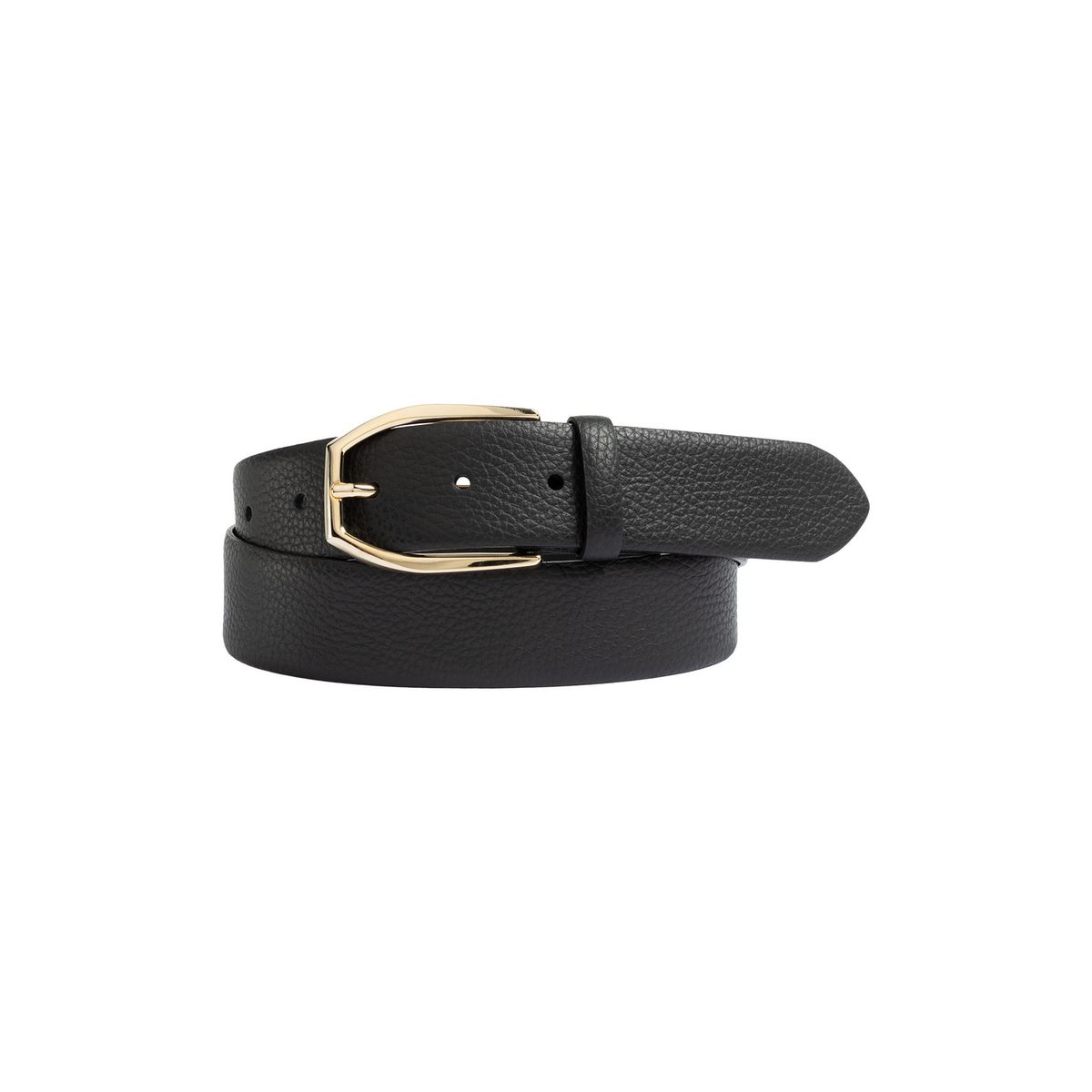 Eleganter genarbter Leder-Taillengürtel