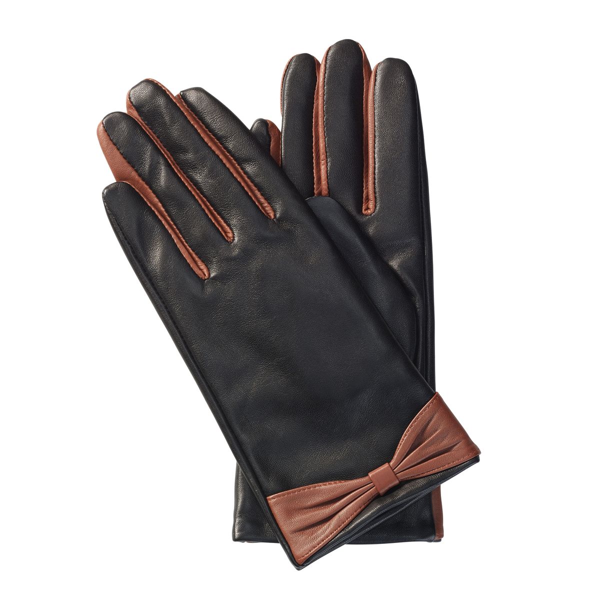 Lederhandschuhe mit Schleifendetail