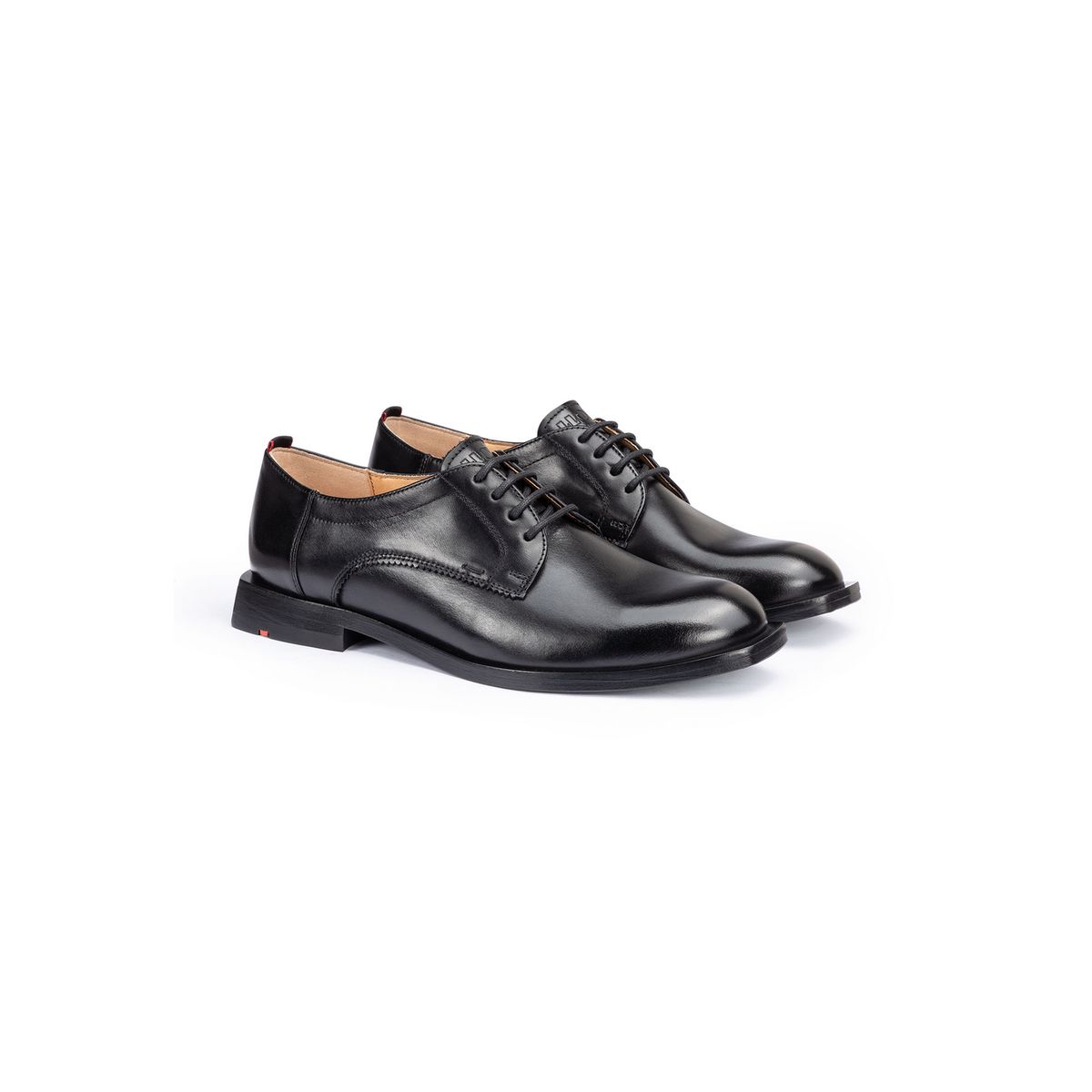 Elegante Glattleder-Derbyschuhe