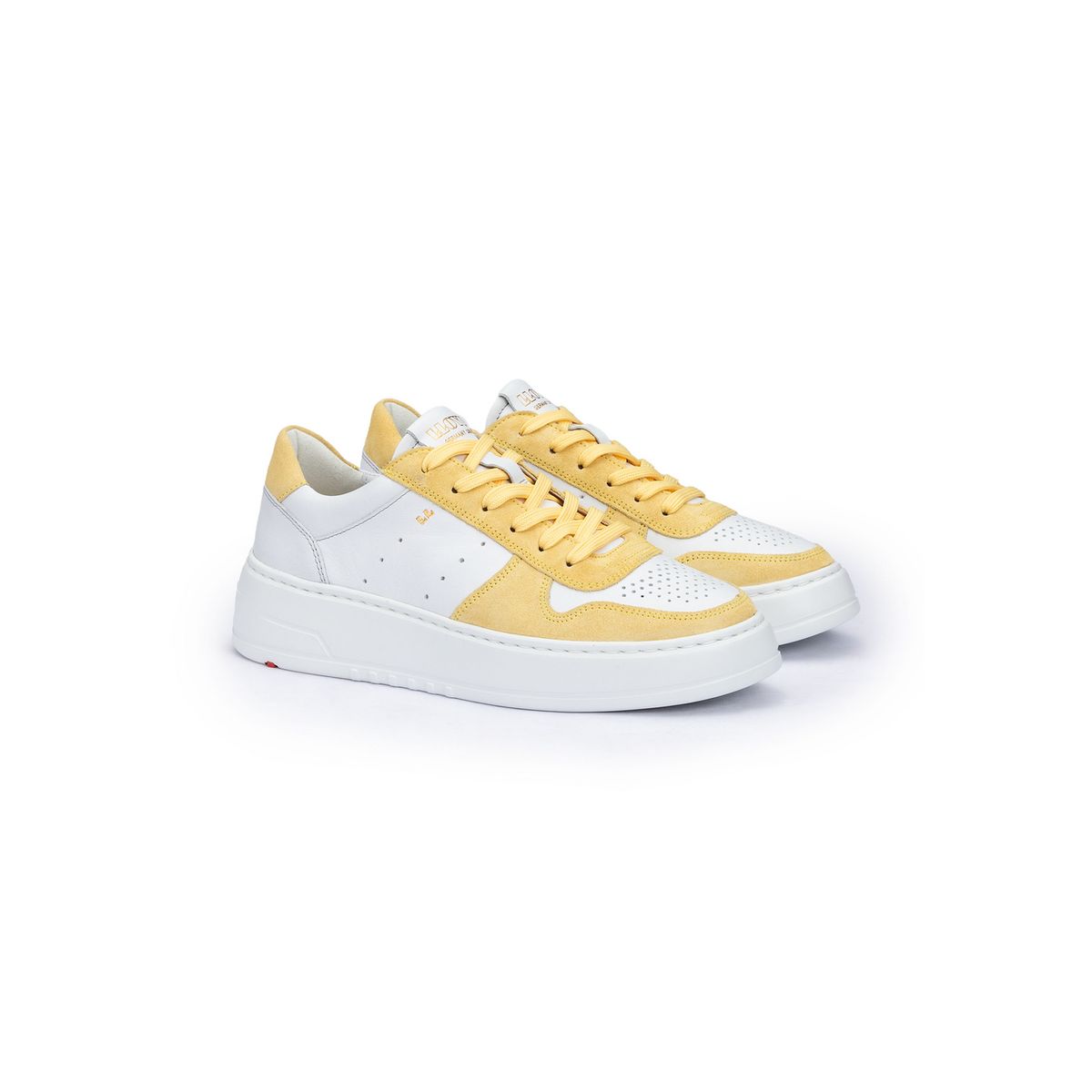 Plateau-Sneaker aus Glattleder
