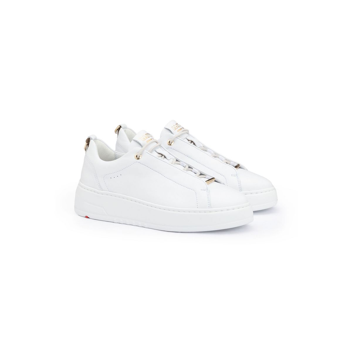 Minimalistische weiße Leder-Sneaker