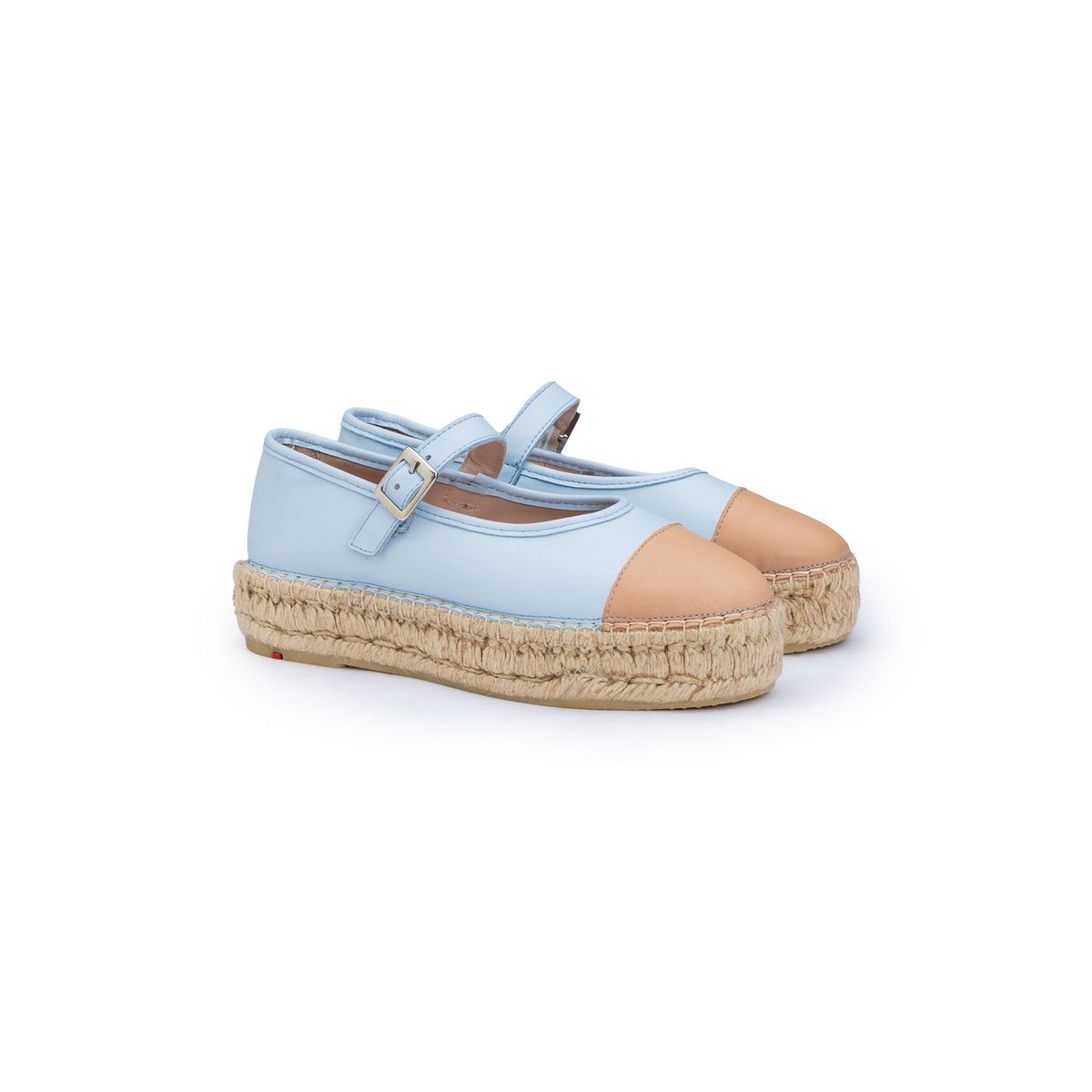 Plateau-Espadrilles im Mary-Jane-Stil