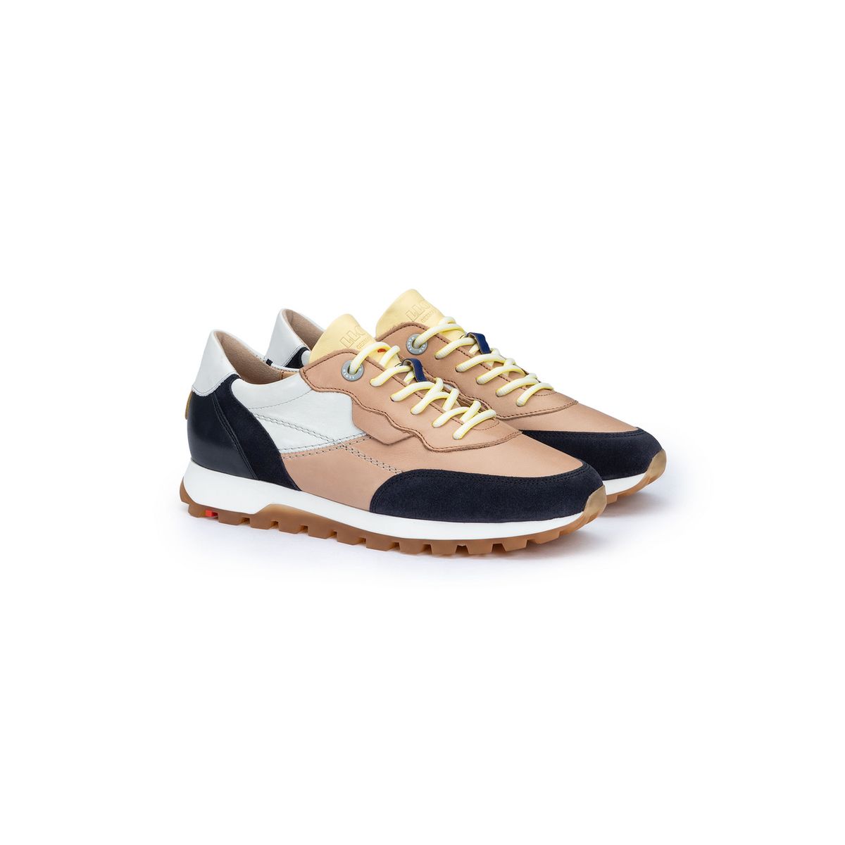 Anspruchsvolle Leder- und Wildleder-Sneaker