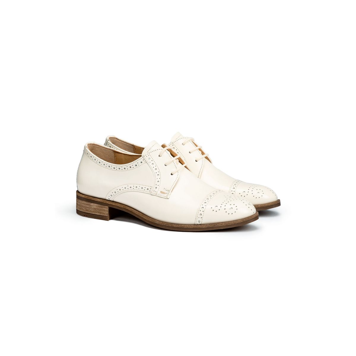 Elegante Derby-Schuhe mit Brogue-Verzierung