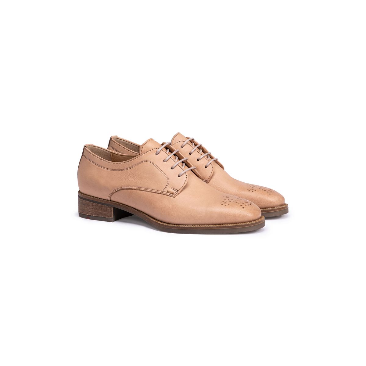 Klassische Leder-Derby-Schuhe