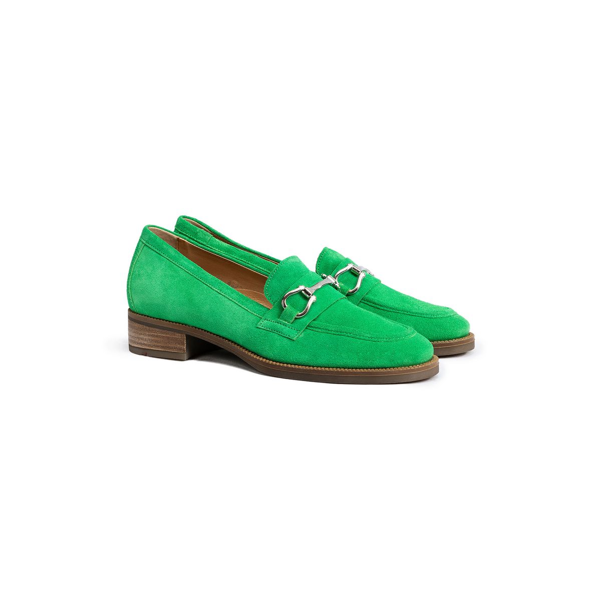 Slipper aus Rauleder mit Trense