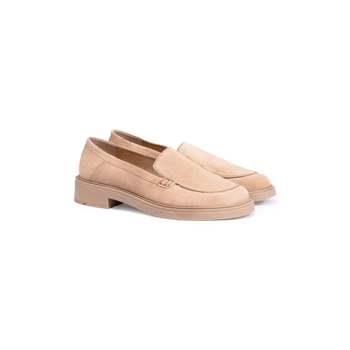 Klassische Wildleder-Loafer mit Mokassin-Naht