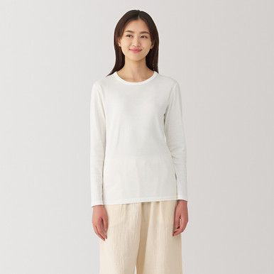 Warmes Langarm-T-Shirt aus Bio-Baumwolle