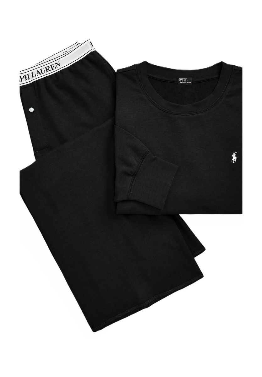 Terry Loungewear-Set mit weitem Bein