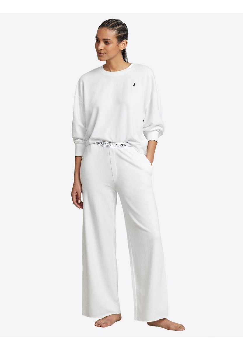 Terry Loungewear-Set mit weitem Bein