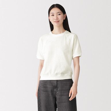 Kurzärmeliges Sweatshirt aus Bio-Baumwolle
