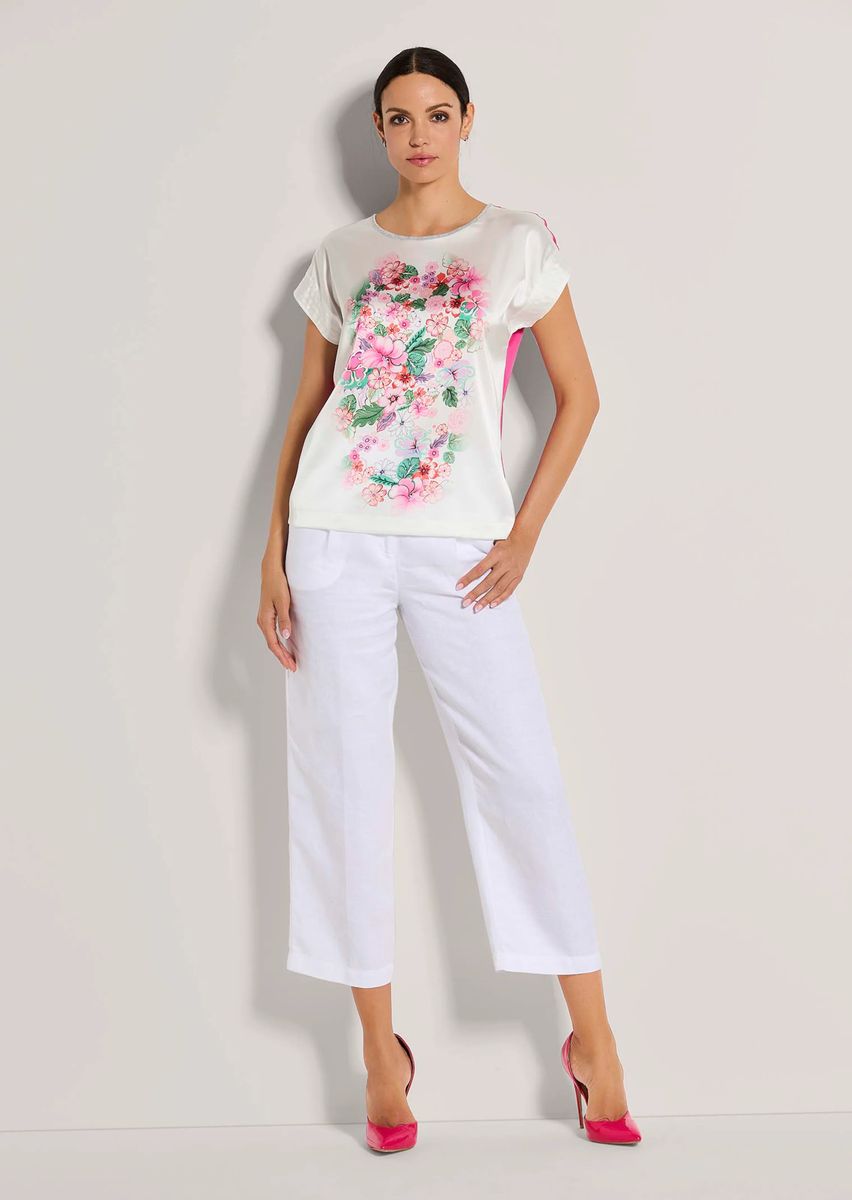 T-Shirt mit floralem Print
