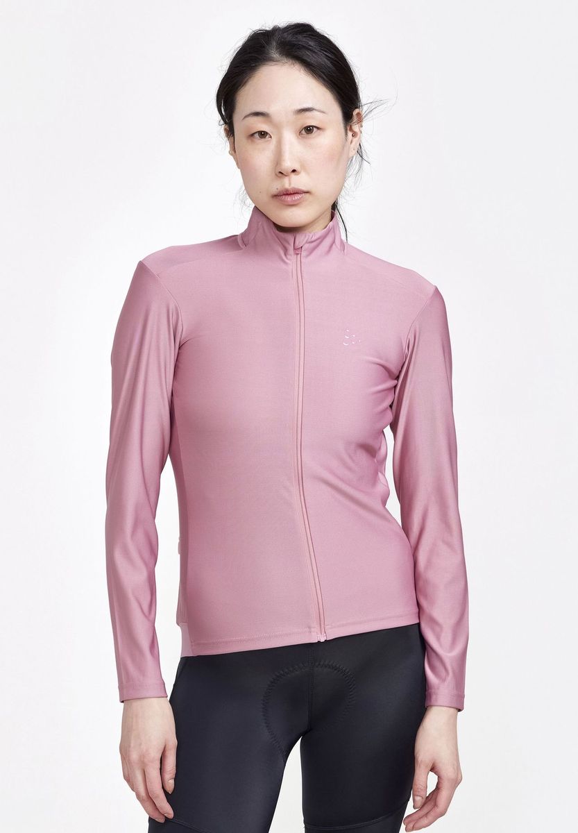 Langarm-Radtrikot mit Stehkragen