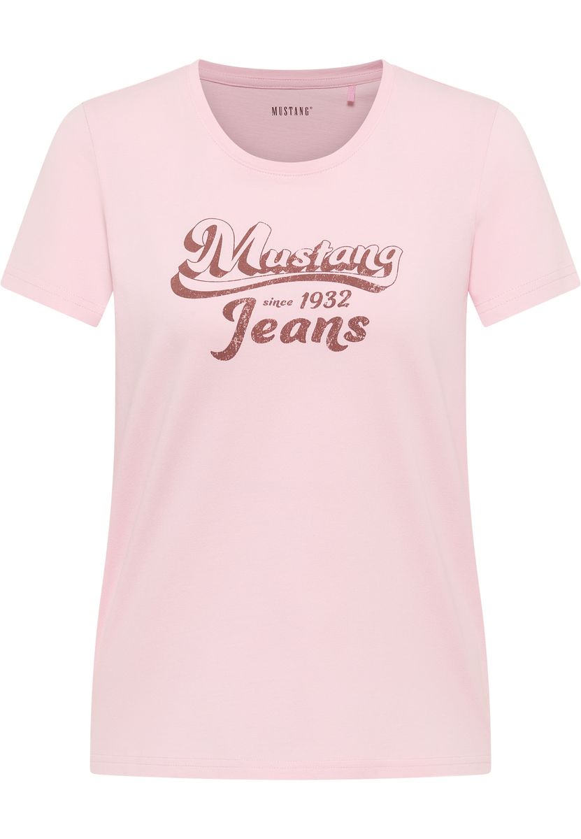 Baumwoll-T-Shirt mit Vintage-Grafikprint