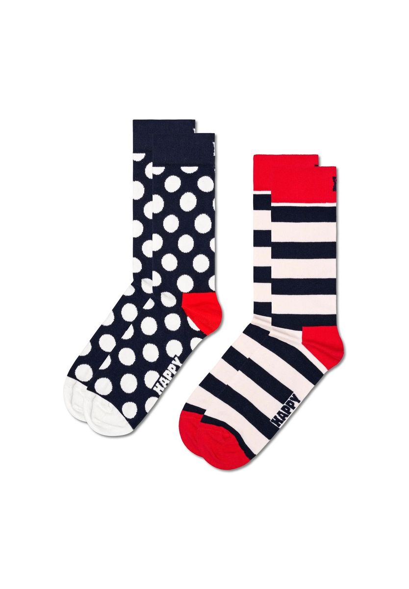 Klassische Punkte- und Streifensocken