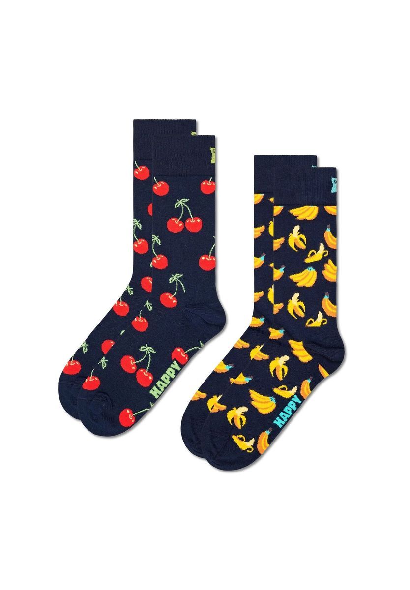 Verspielte Socken mit Fruchtmuster