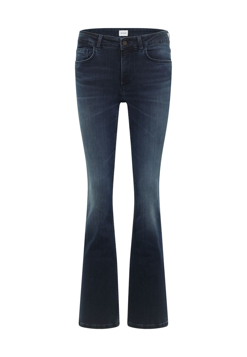 Schmal geschnittene Bootcut-Denim-Jeans