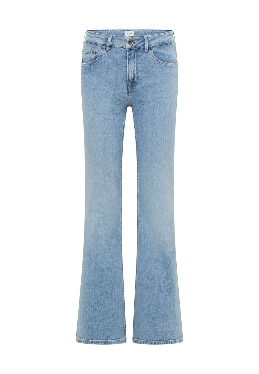 Ausgestellte Jeans mit hohem Bund