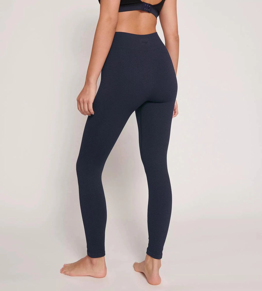 Nahtlose Ripp-Leggings mit hohem Bund