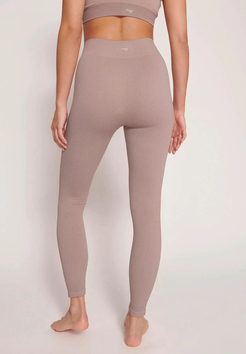 Hoch taillierte Ripp-Leggings