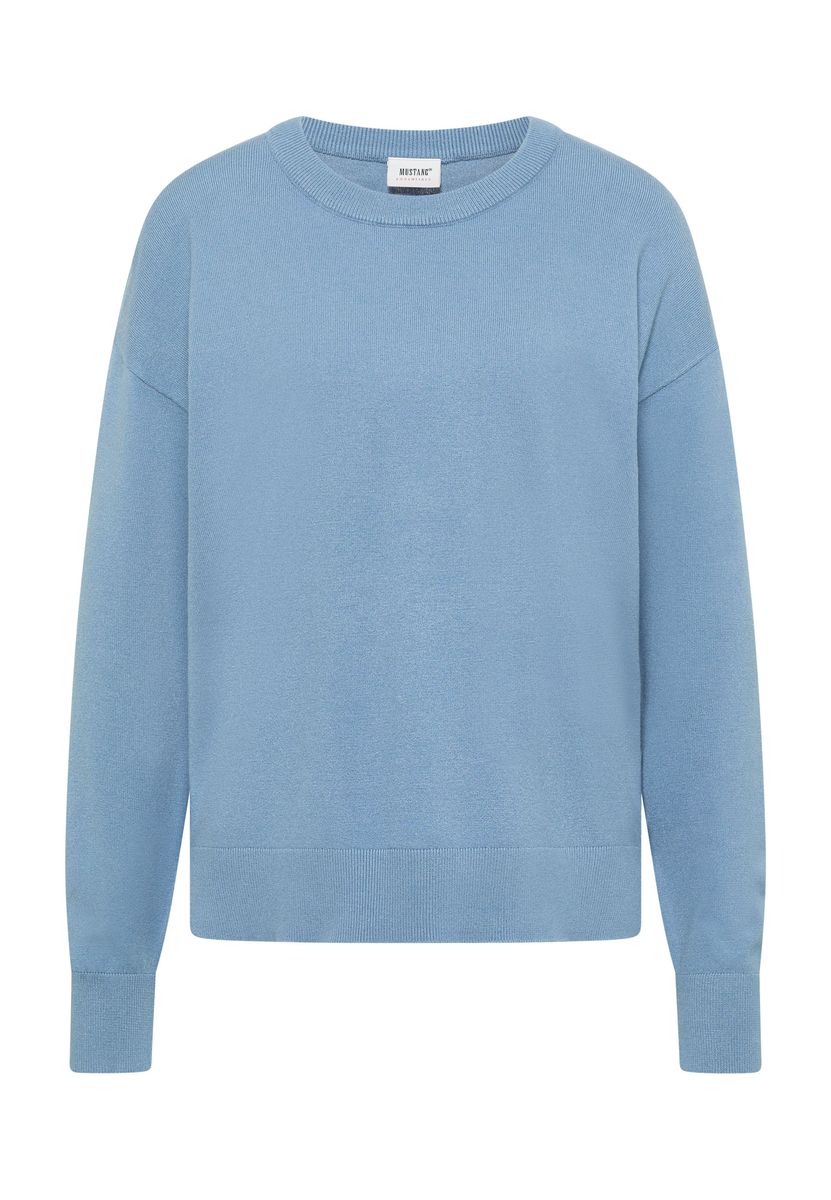 Lockerer Strickpullover mit Rundhalsausschnitt