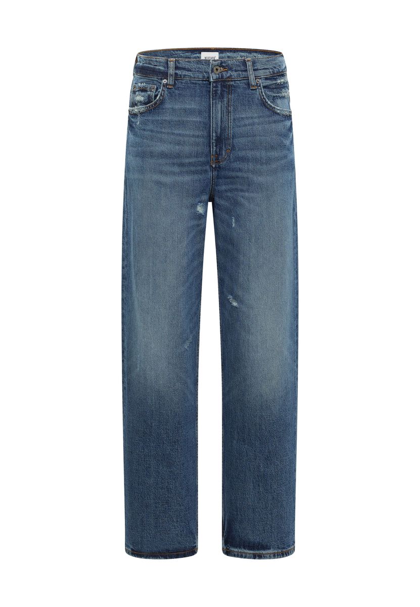 Authentische Loose-Fit-Jeans mit Distressed-Look