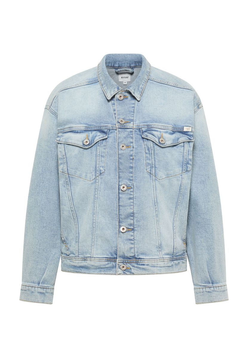 Locker geschnittene Trucker-Jeansjacke