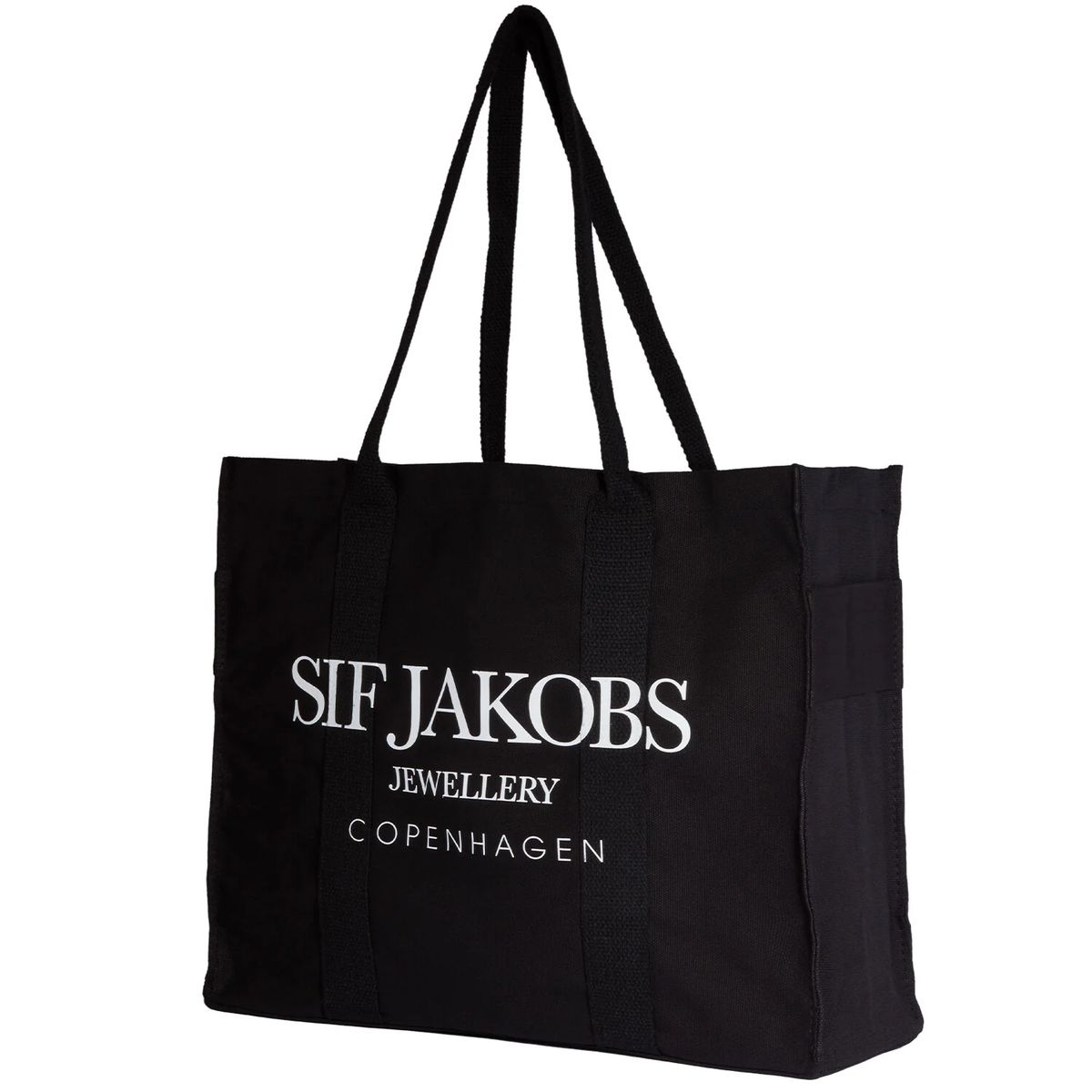 Canvas-Shopper mit Logo-Print