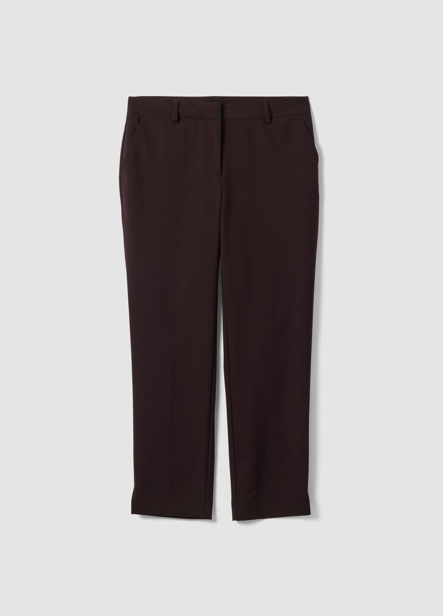 Taillierte Slim-Fit Karottenhose
