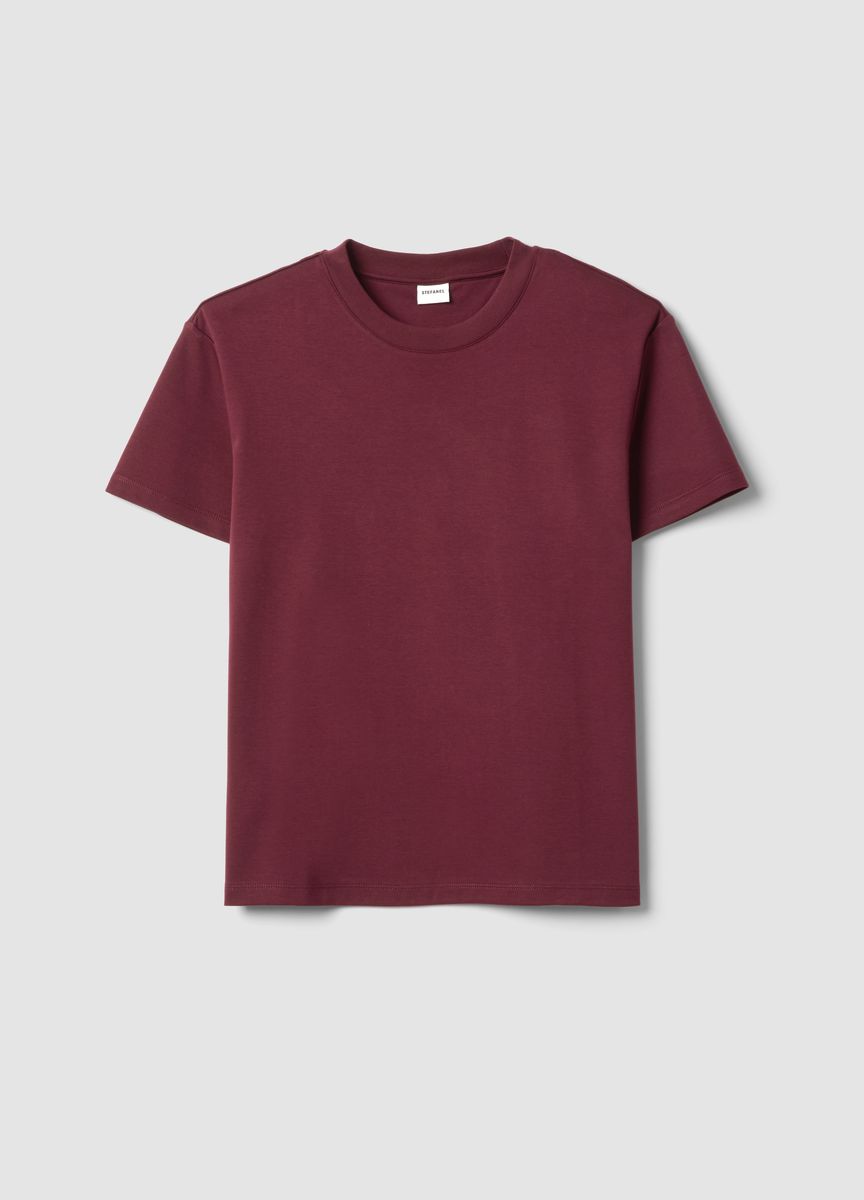 Klassisches Rundhals-T-Shirt aus Baumwolle