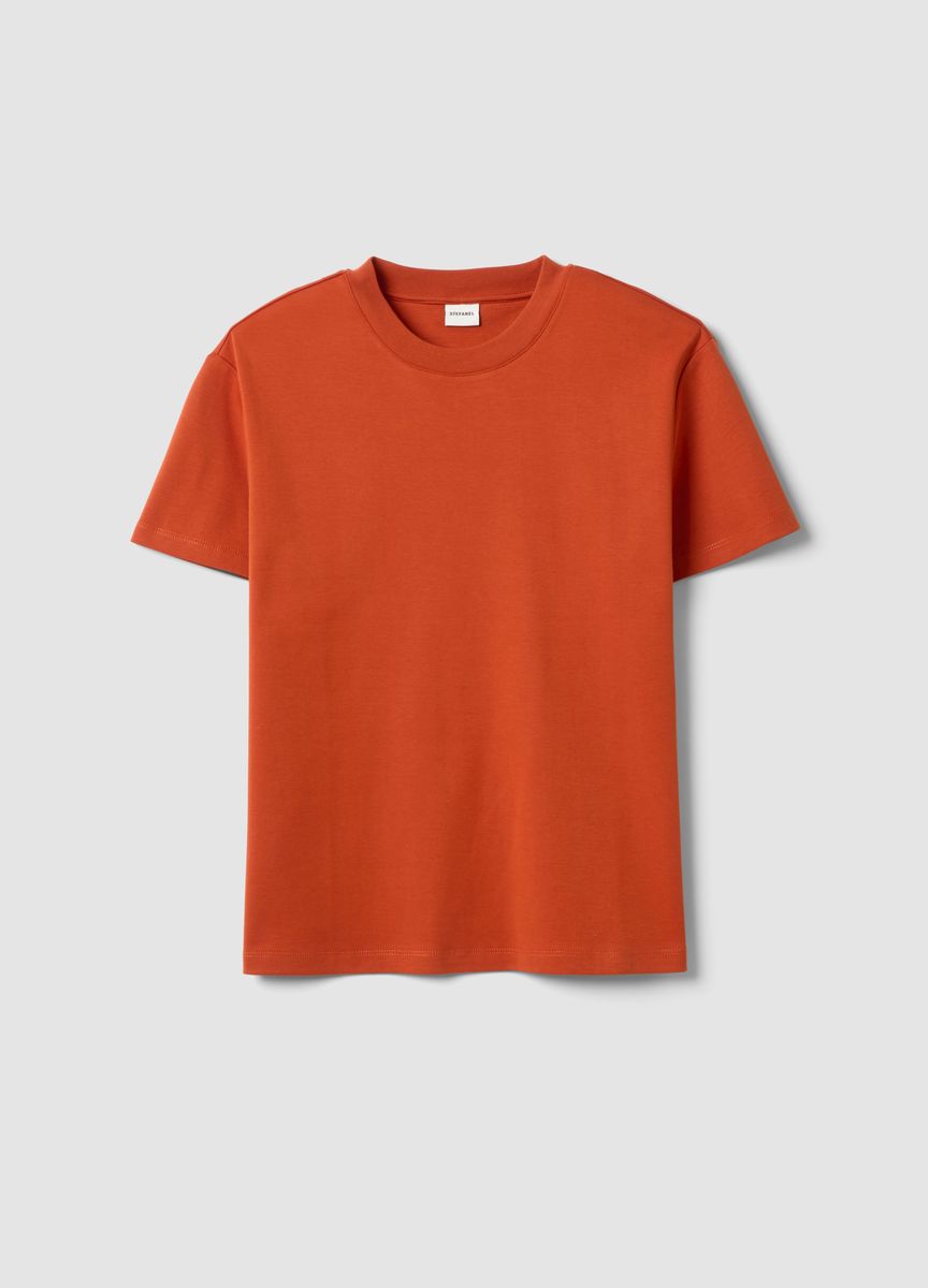 Klassisches Baumwoll-T-Shirt mit Rundhalsausschnitt