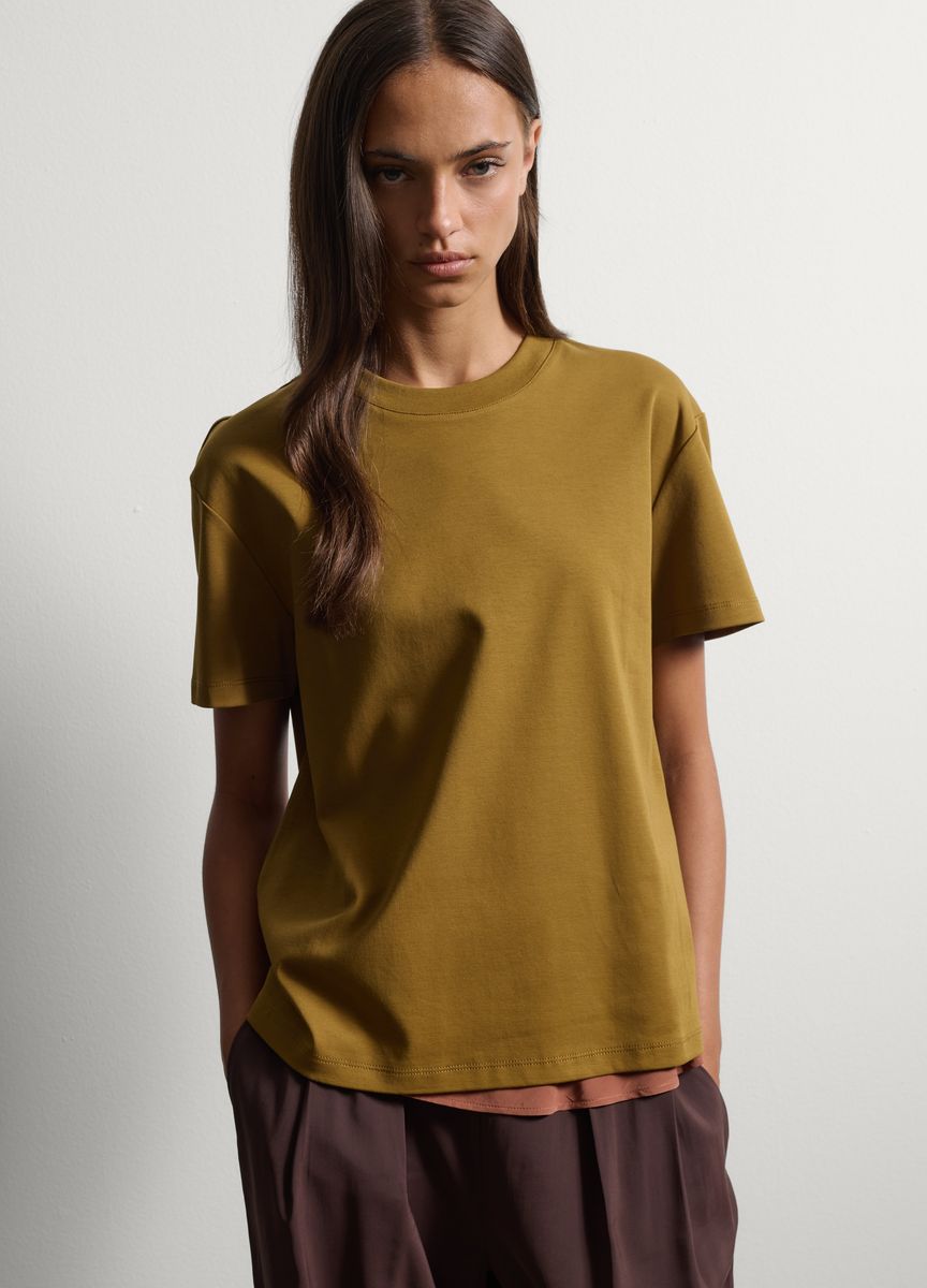 Klassisches Kurzarm-T-Shirt aus Jersey