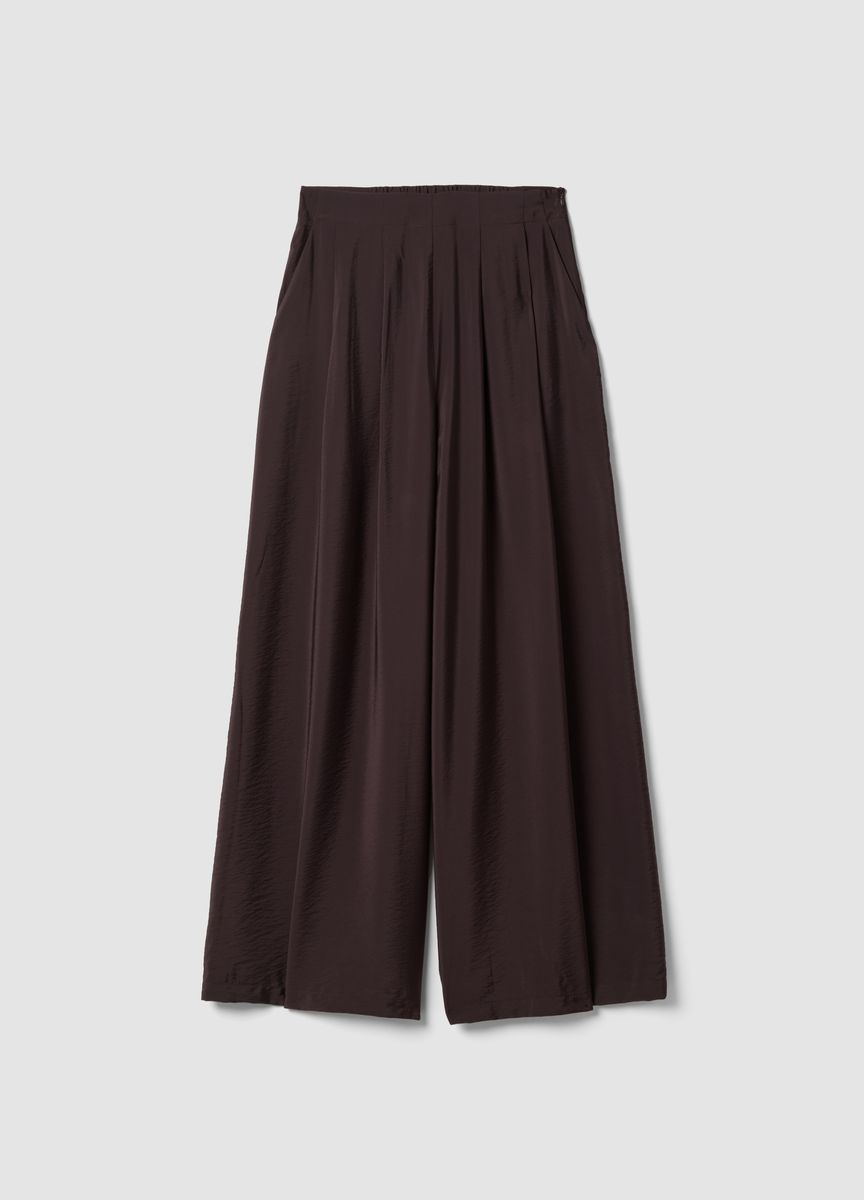 Elegante weite Hose mit Struktur