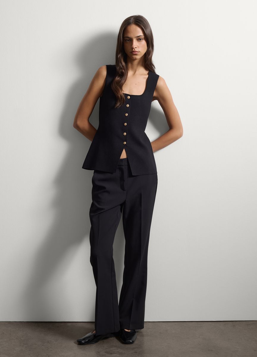 Gerade geschnittene Business-Stoffhose