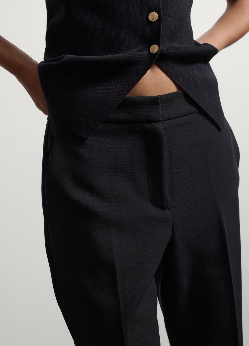 Gerade geschnittene Business-Stoffhose