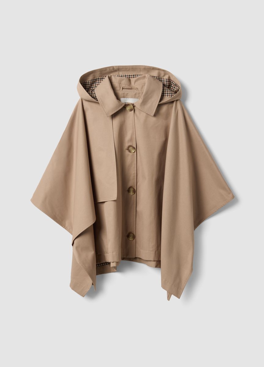 Kapuzen-Trench-Poncho-Cape