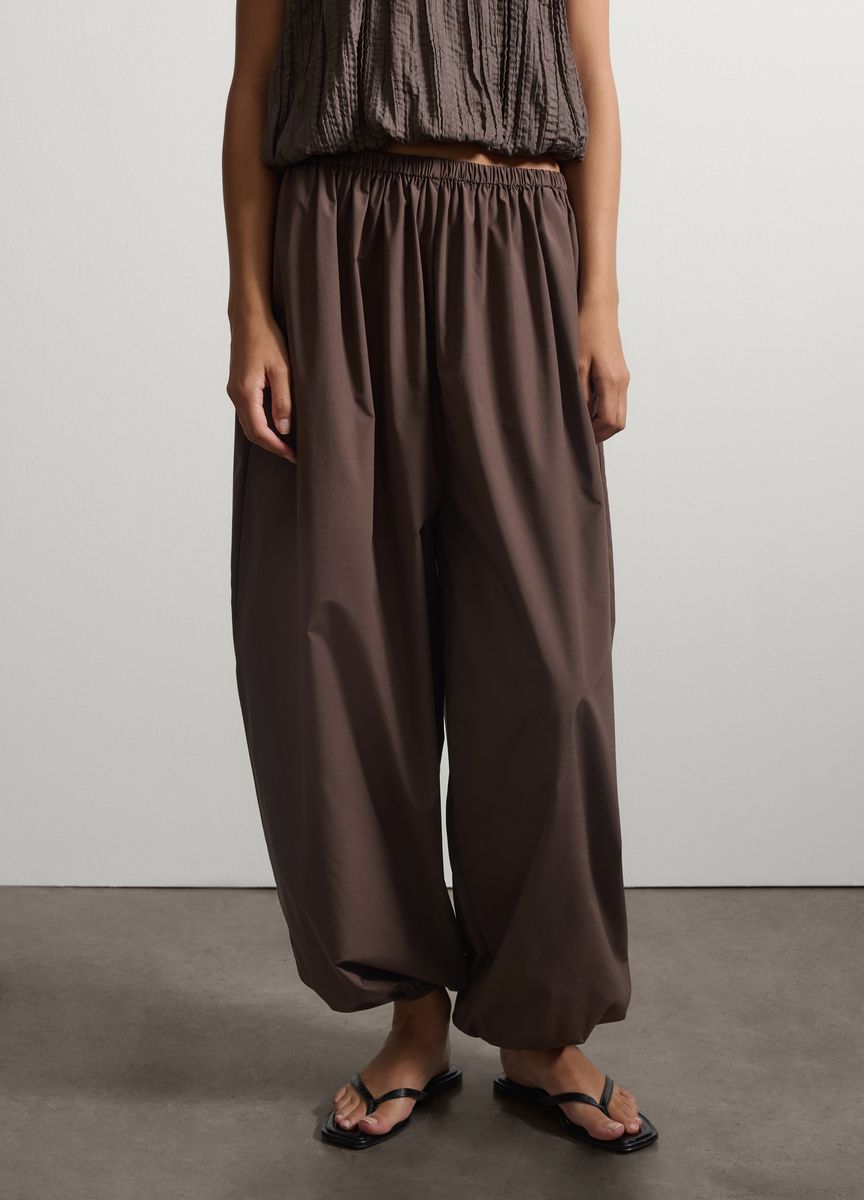 Voluminöse Ballonhose mit Gummizug