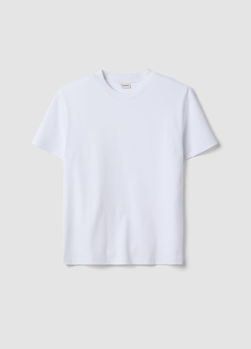 Essentielles Rundhals-T-Shirt aus Baumwolle
