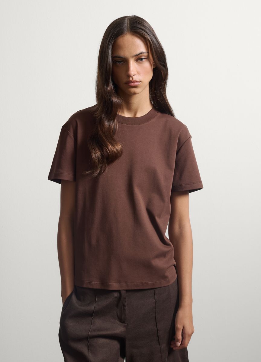 Klassisches Relaxed Baumwoll-T-Shirt