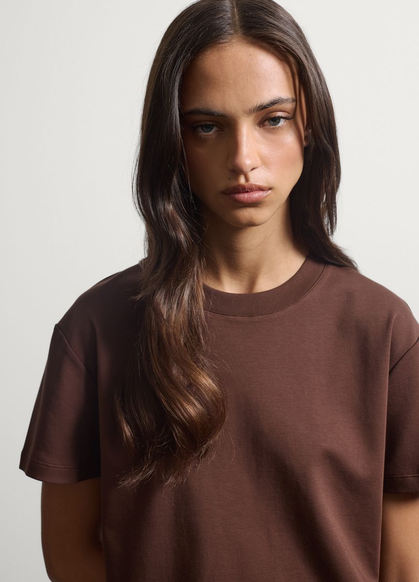 Klassisches Relaxed Baumwoll-T-Shirt