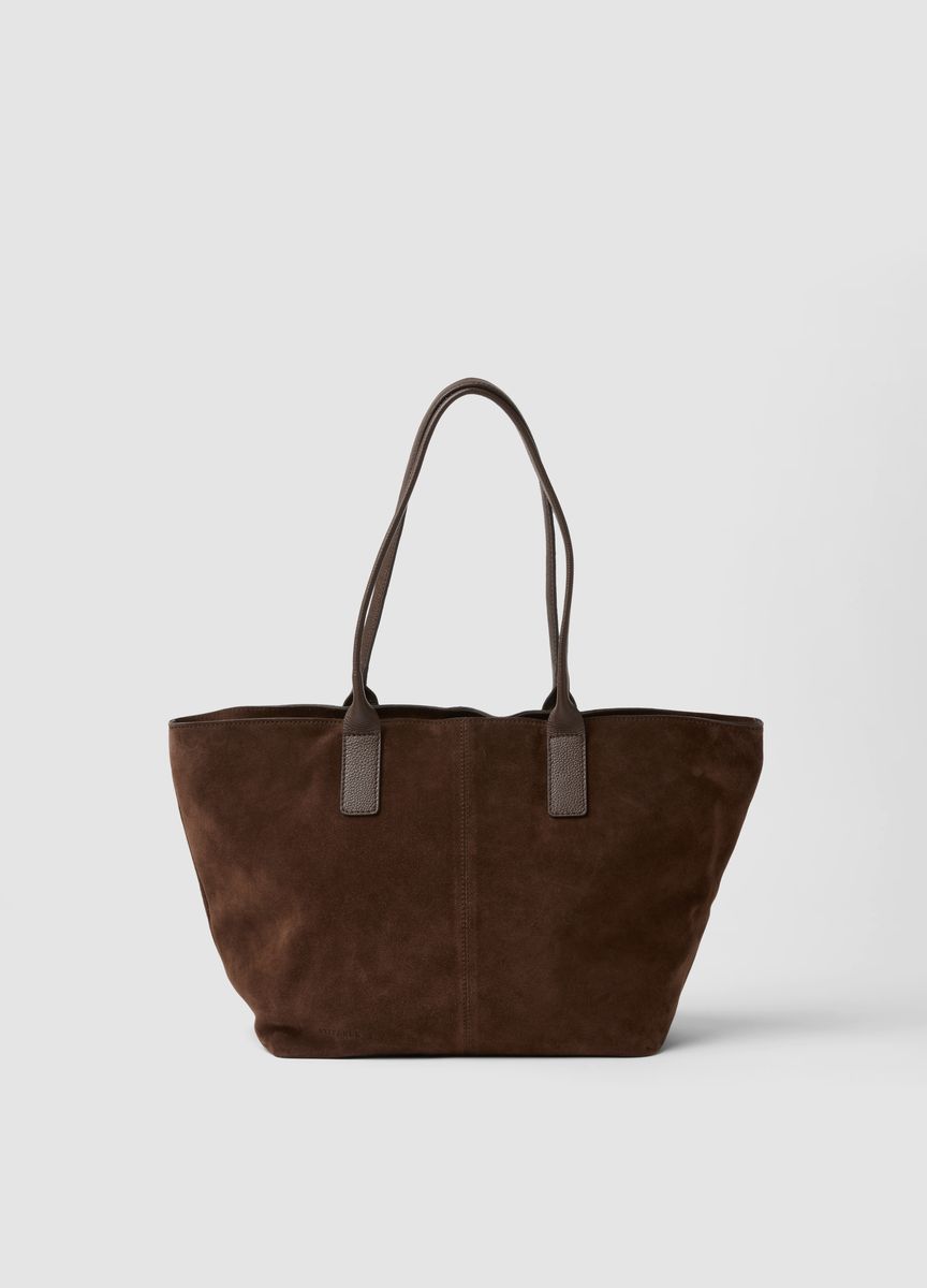 Minimalistischer Shopper aus Wildleder