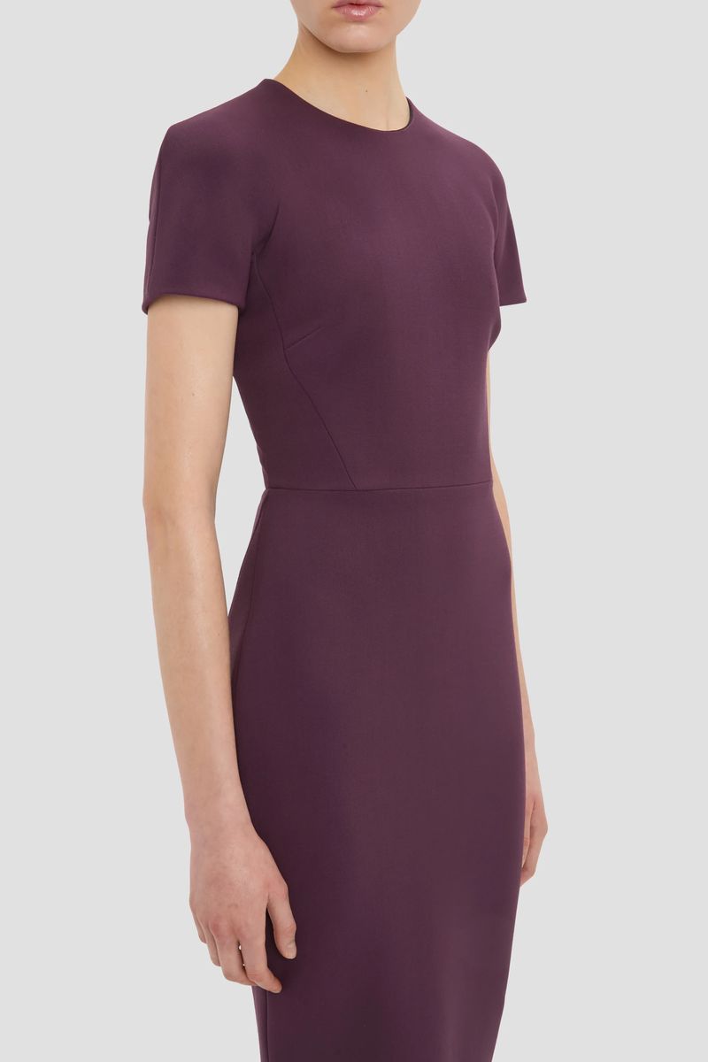 Strukturiertes Midi-Kleid Claude