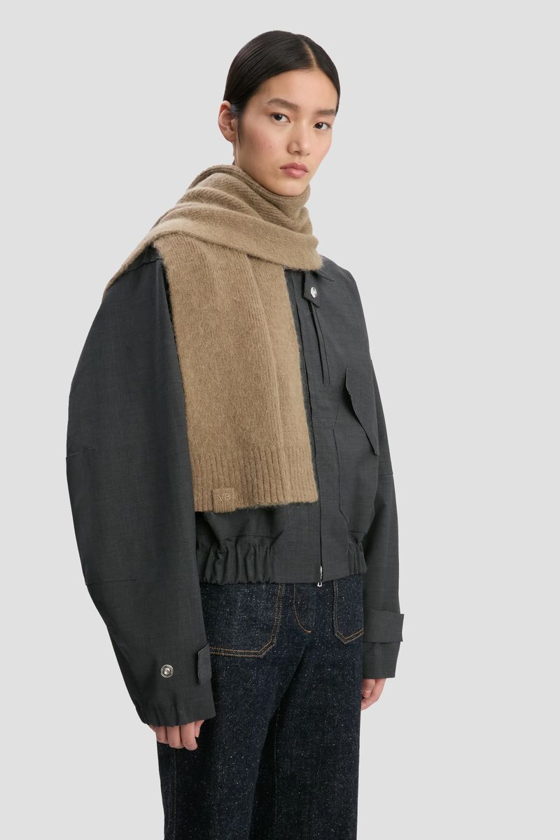 Kuscheliger Strickschal aus Alpakawolle